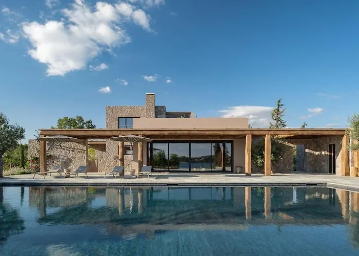 וילה Beachfront Oneiro With Sea Views